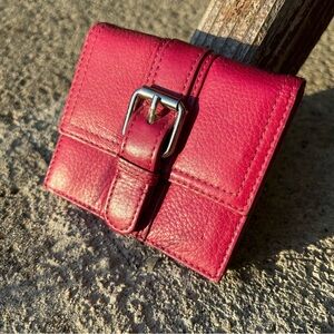 Fossil Pink Leather Mini Wallet B2-11